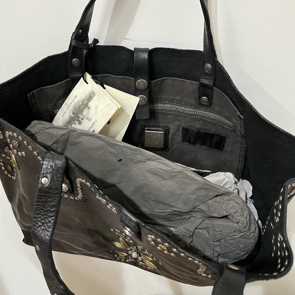 Studded Campomaggi Bag in Nero - Picture 4 of 4